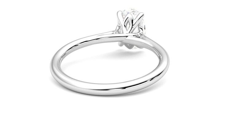 Taylor & Hart Terra Oval Engagement Ring 360 degree image 14