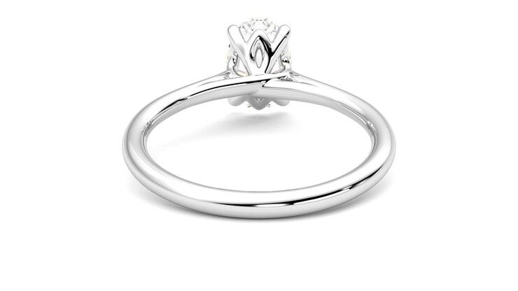 Taylor & Hart Terra Oval Engagement Ring 360 degree image 15