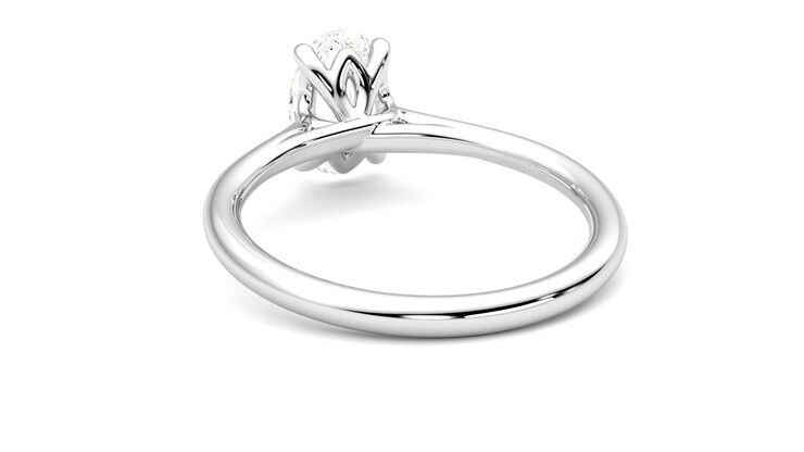 Taylor & Hart Terra Oval Engagement Ring 360 degree image 16
