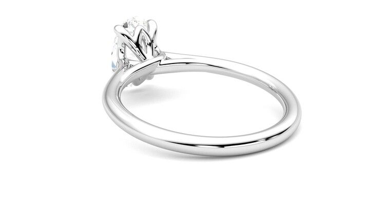 Taylor & Hart Terra Oval Engagement Ring 360 degree image 17