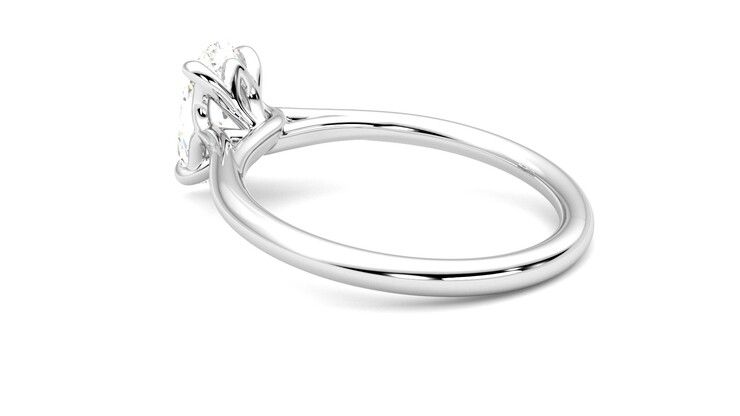 Taylor & Hart Terra Oval Engagement Ring 360 degree image 18