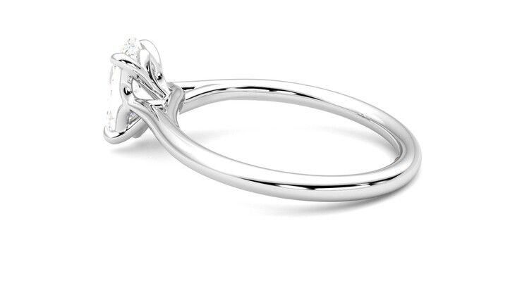 Taylor & Hart Terra Oval Engagement Ring 360 degree image 19