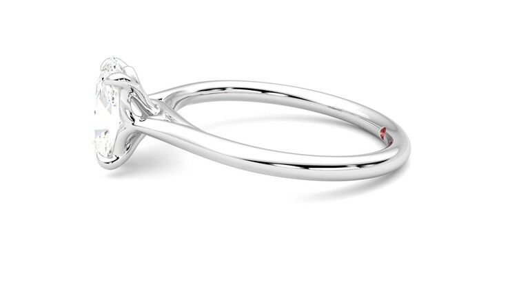 Taylor & Hart Terra Oval Engagement Ring 360 degree image 21