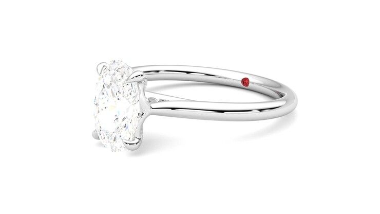 Taylor & Hart Terra Oval Engagement Ring 360 degree image 24