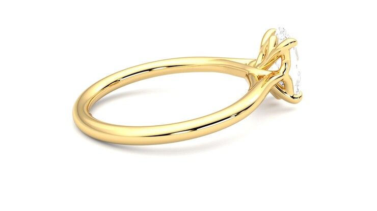 Taylor & Hart Terra Oval Engagement Ring 360 degree image 11
