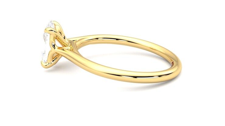 Taylor & Hart Terra Oval Engagement Ring 360 degree image 20