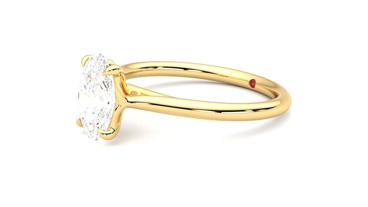 Taylor & Hart Terra Oval Engagement Ring 360 degree image 23