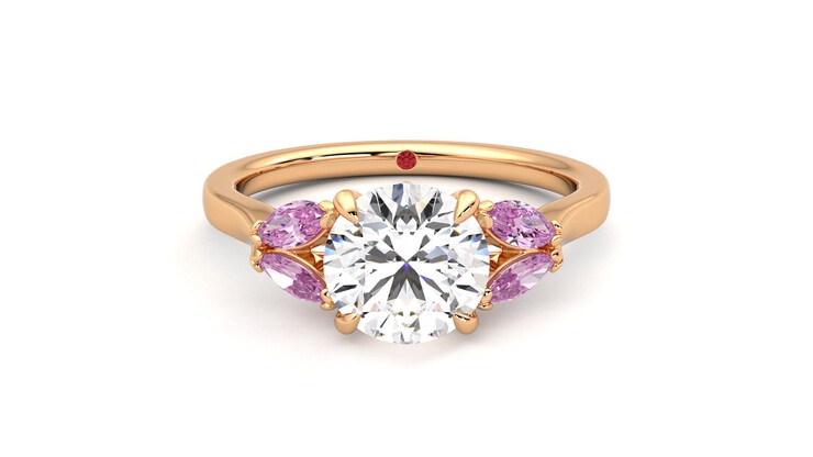 Taylor & Hart Thia Round Engagement Ring 360 detail 01