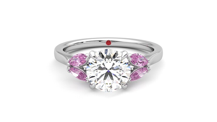 Taylor & Hart Thia Round Engagement Ring 360 detail 01