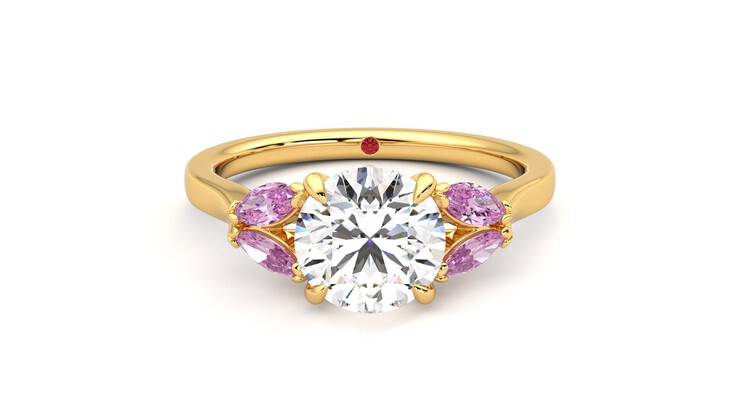 Taylor & Hart Thia Round Engagement Ring 360 detail 01