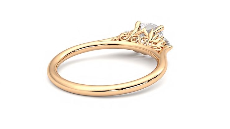Taylor & Hart Thimble Cushion Engagement Ring 360 degree image 13