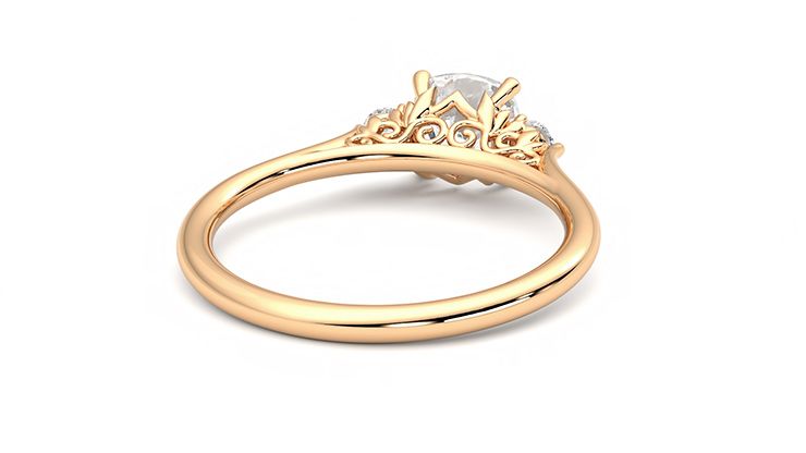 Taylor & Hart Thimble Cushion Engagement Ring 360 degree image 14