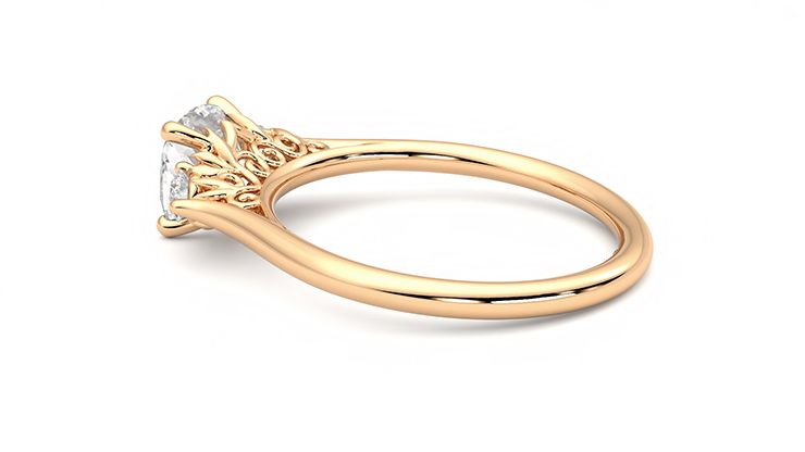 Taylor & Hart Thimble Cushion Engagement Ring 360 degree image 19