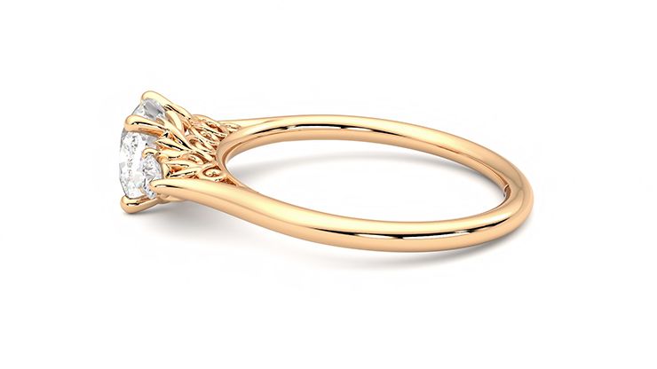 Taylor & Hart Thimble Cushion Engagement Ring 360 degree image 20