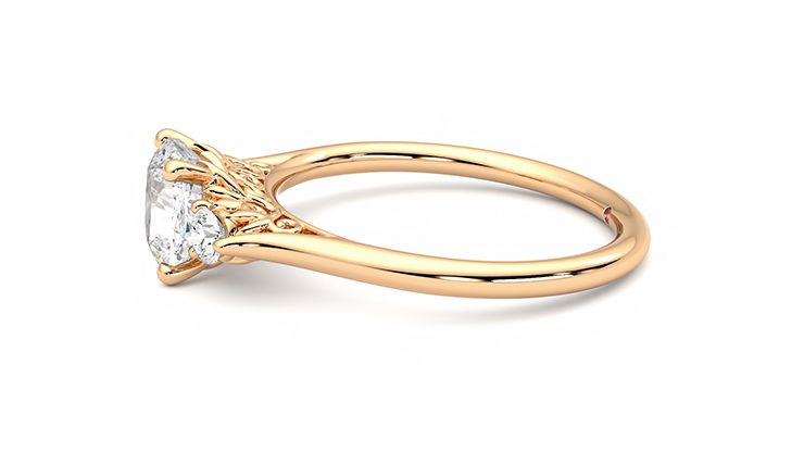 Taylor & Hart Thimble Cushion Engagement Ring 360 degree image 21