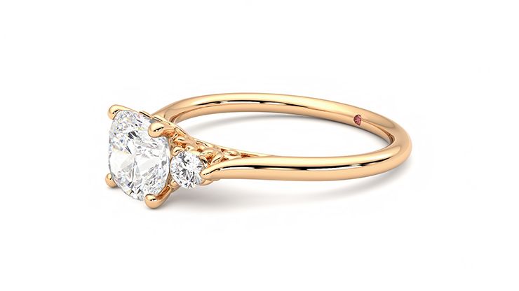Taylor & Hart Thimble Cushion Engagement Ring 360 degree image 23