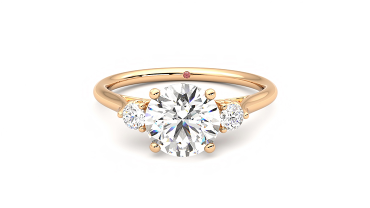 Taylor & Hart Thimble Round Engagement Ring 360 degree image 29