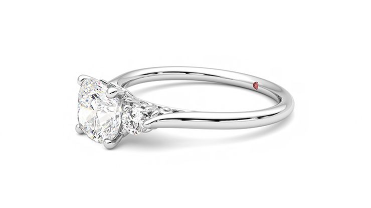 Taylor & Hart Thimble Cushion Engagement Ring 360 degree image 23