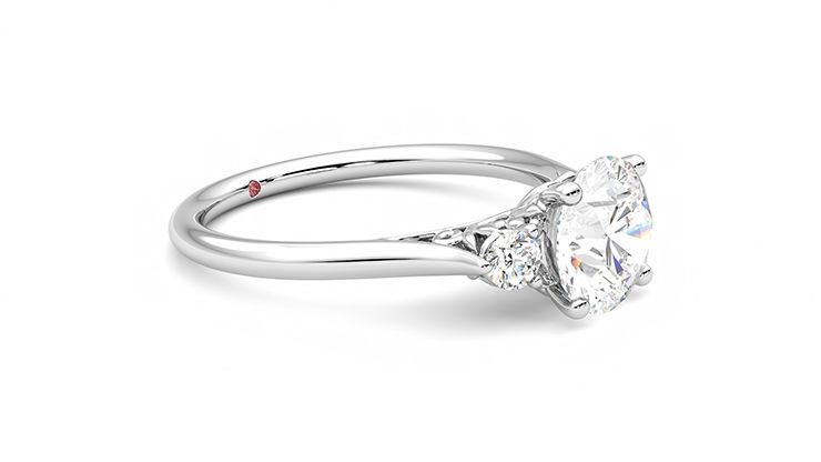 Taylor & Hart Thimble Round Engagement Ring 360 degree image 7