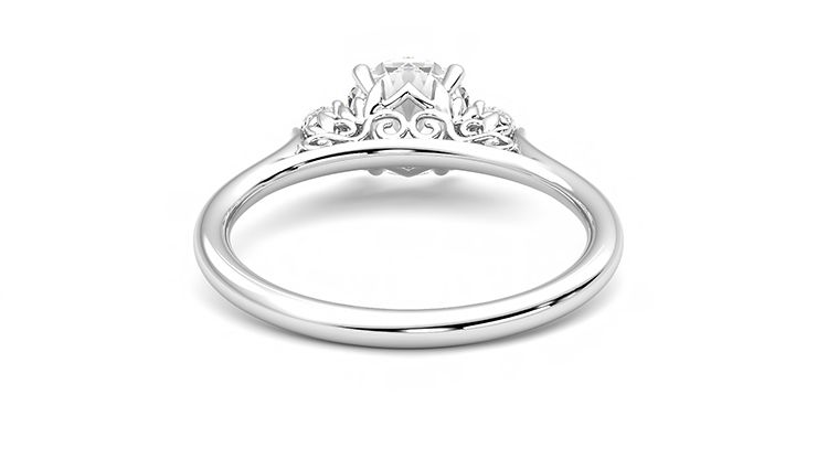Taylor & Hart Thimble Round Engagement Ring 360 degree image 15