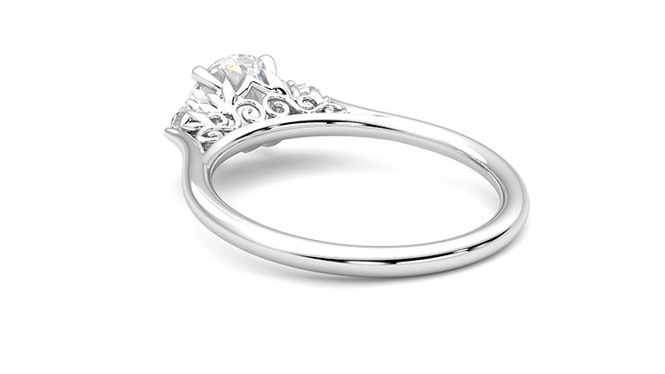 Taylor & Hart Thimble Round Engagement Ring 360 degree image 17