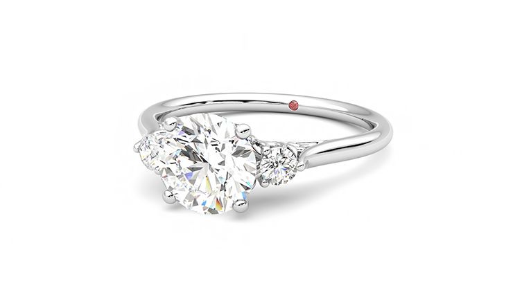 Taylor & Hart Thimble Round Engagement Ring 360 degree image 26