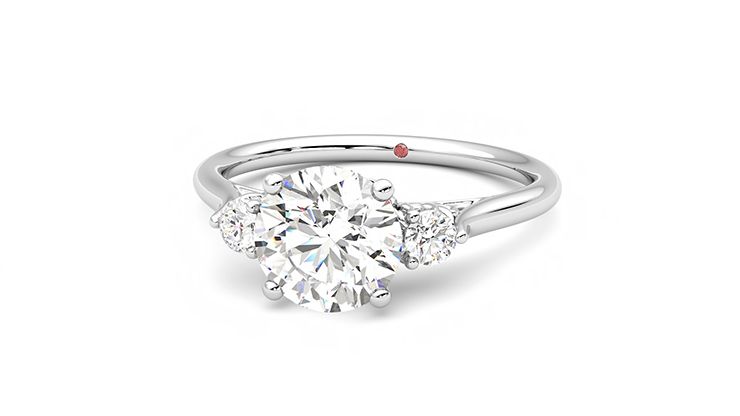 Taylor & Hart Thimble Round Engagement Ring 360 degree image 27