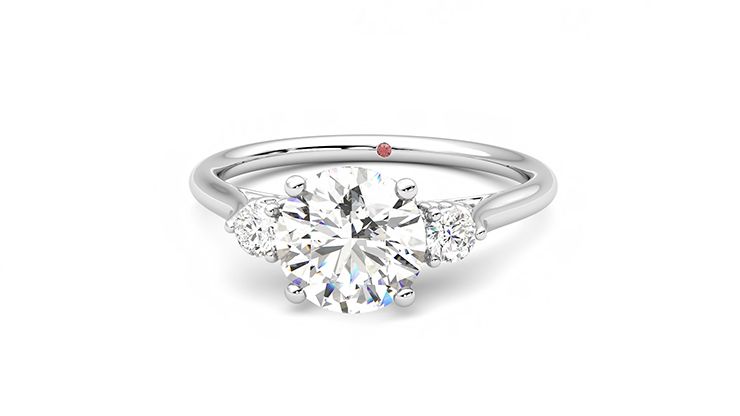 Taylor & Hart Thimble Round Engagement Ring 360 degree image 28