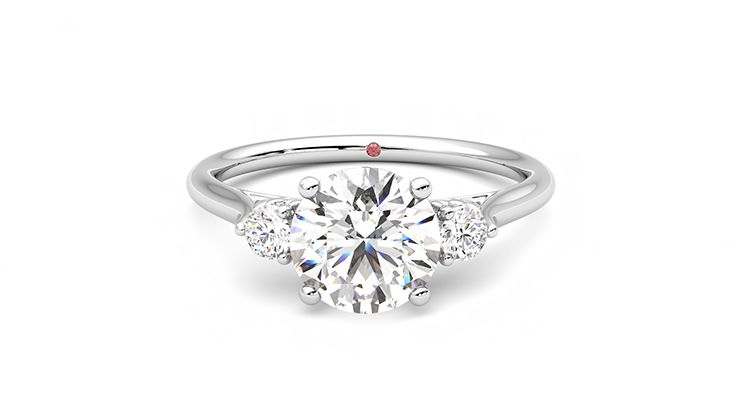 Taylor & Hart Thimble Round Engagement Ring 360 degree image 29