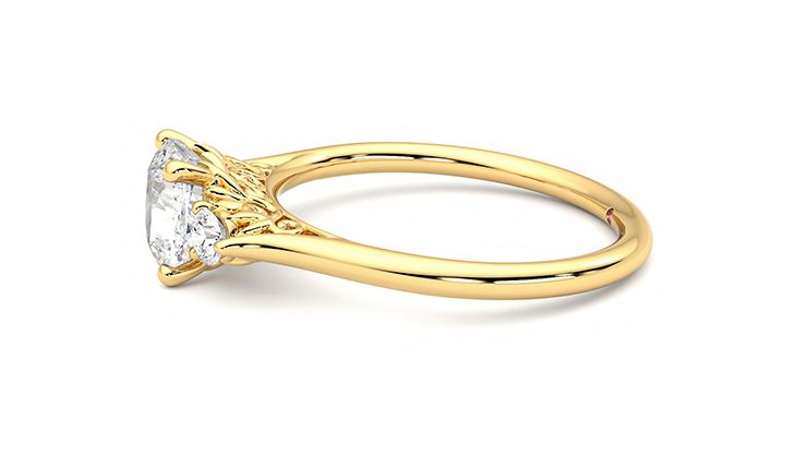 Taylor & Hart Thimble Cushion Engagement Ring 360 degree image 21