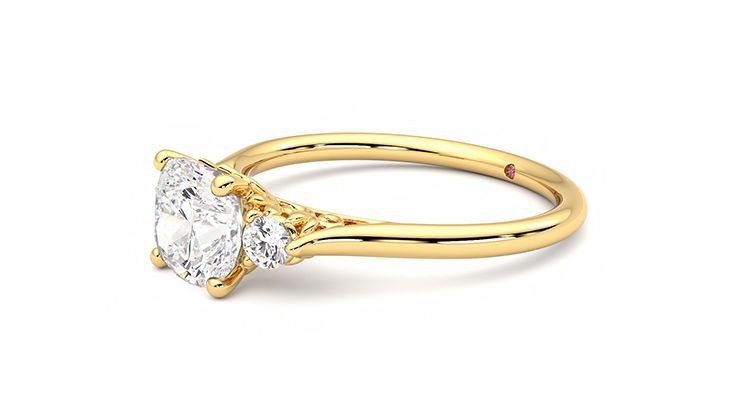 Taylor & Hart Thimble Cushion Engagement Ring 360 degree image 23
