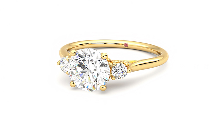 Taylor & Hart Thimble Round Engagement Ring 360 degree image 26