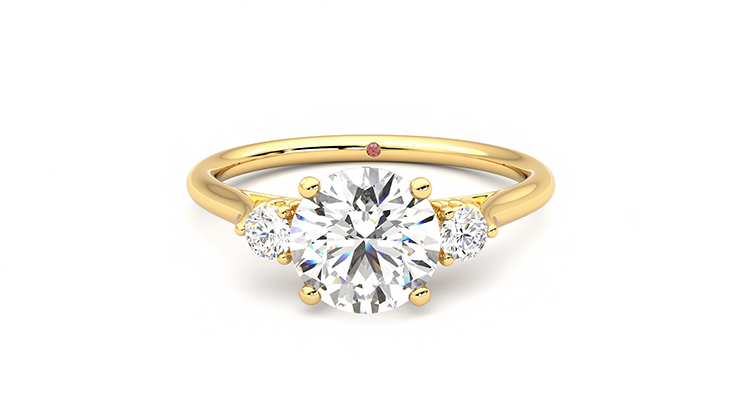 Taylor & Hart Thimble Round Engagement Ring 360 degree image 29
