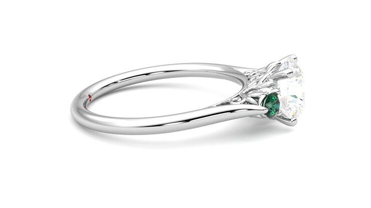 Taylor & Hart Thimble Round Engagement Ring 360 degree image 9