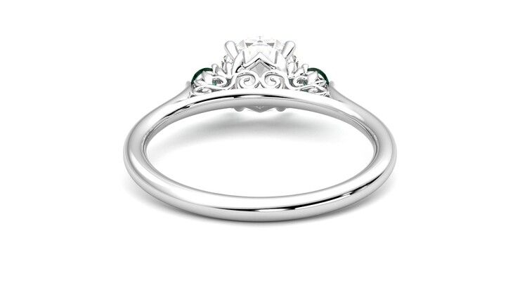 Taylor & Hart Thimble Round Engagement Ring 360 degree image 15