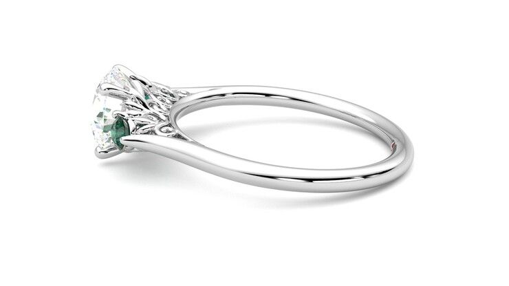 Taylor & Hart Thimble Round Engagement Ring 360 degree image 20