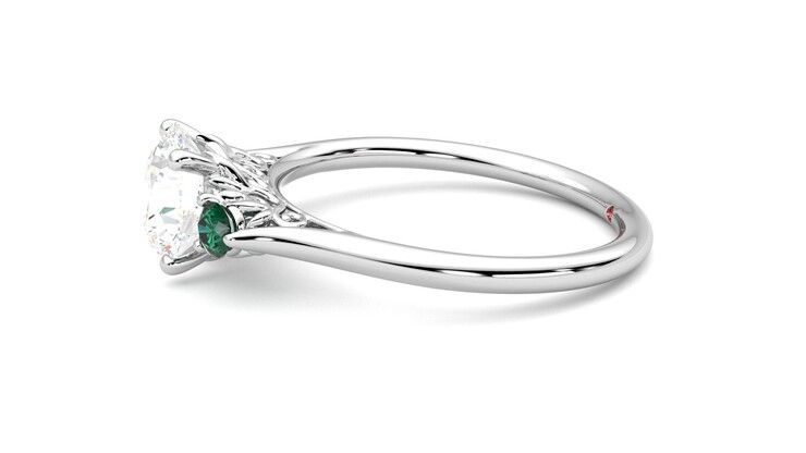 Taylor & Hart Thimble Round Engagement Ring 360 degree image 21