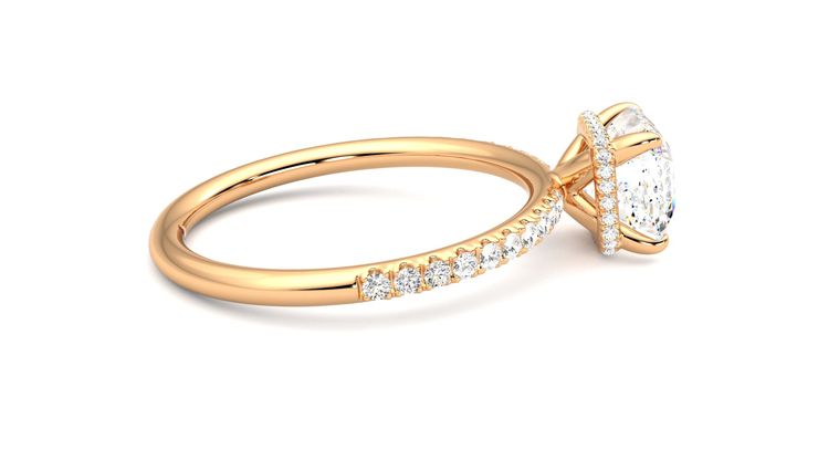 Taylor & Hart Thyme Asscher Engagement Ring 360 degree image 10