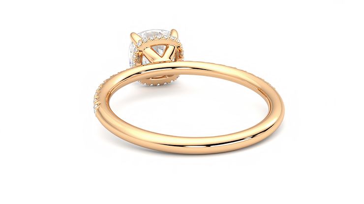 Taylor & Hart Thyme Cushion Engagement Ring 360 degree image 16