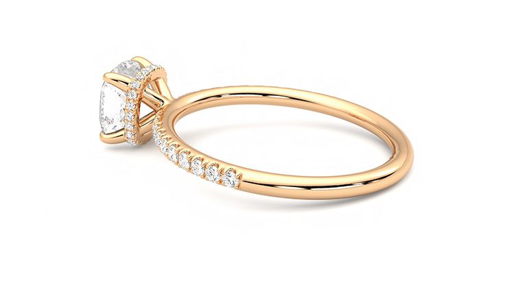 Taylor & Hart Thyme Cushion Engagement Ring 360 degree image 19