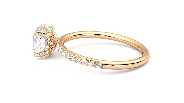 Taylor & Hart Thyme Cushion Engagement Ring 360 degree image 20