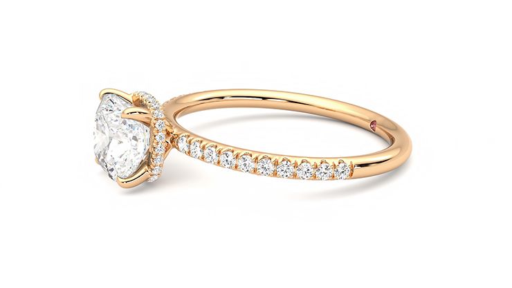 Taylor & Hart Thyme Cushion Engagement Ring 360 degree image 22