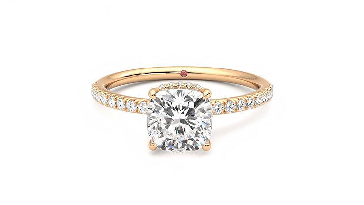 Taylor & Hart Thyme Cushion Engagement Ring 360 degree image 29