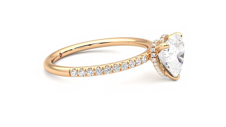 Taylor & Hart Thyme Heart Engagement Ring 360 degree image 8