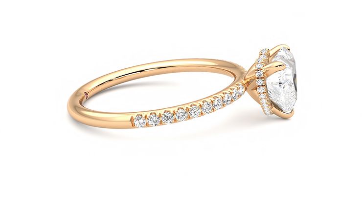 Taylor & Hart Thyme Heart Engagement Ring 360 degree image 9