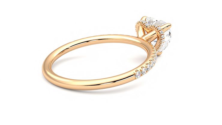 Taylor & Hart Thyme Heart Engagement Ring 360 degree image 12