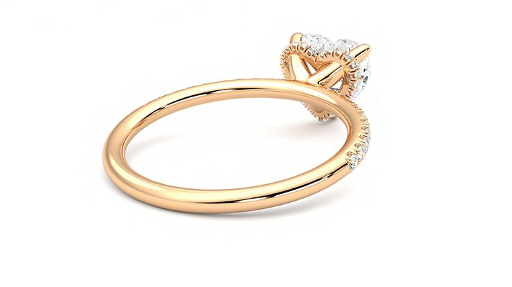 Taylor & Hart Thyme Heart Engagement Ring 360 degree image 13