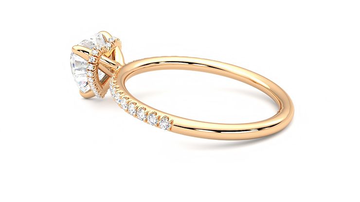 Taylor & Hart Thyme Heart Engagement Ring 360 degree image 19