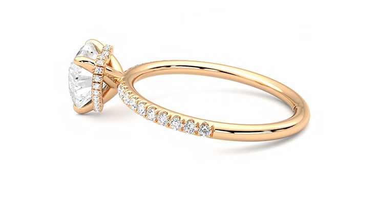 Taylor & Hart Thyme Heart Engagement Ring 360 degree image 20