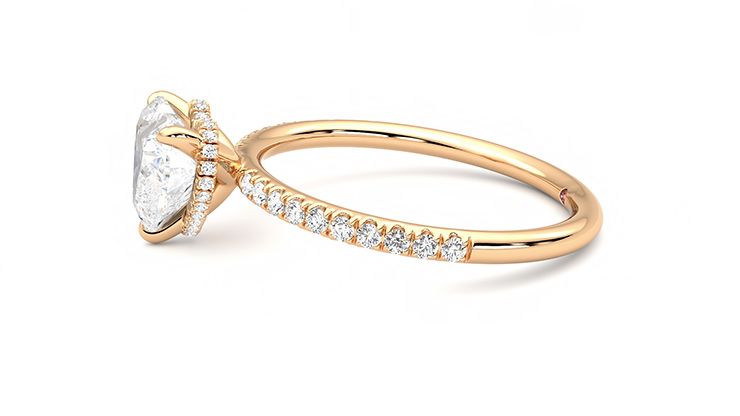 Taylor & Hart Thyme Heart Engagement Ring 360 degree image 21
